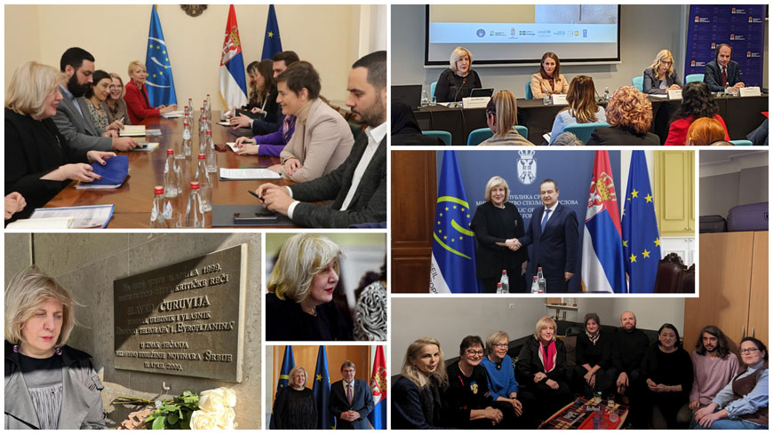 Serbie : il est nécessaire d’intensifier les efforts pour affronter le passé, pour améliorer la sécurité des journalistes et des défenseurs des droits humains et pour protéger les femmes contre la violence